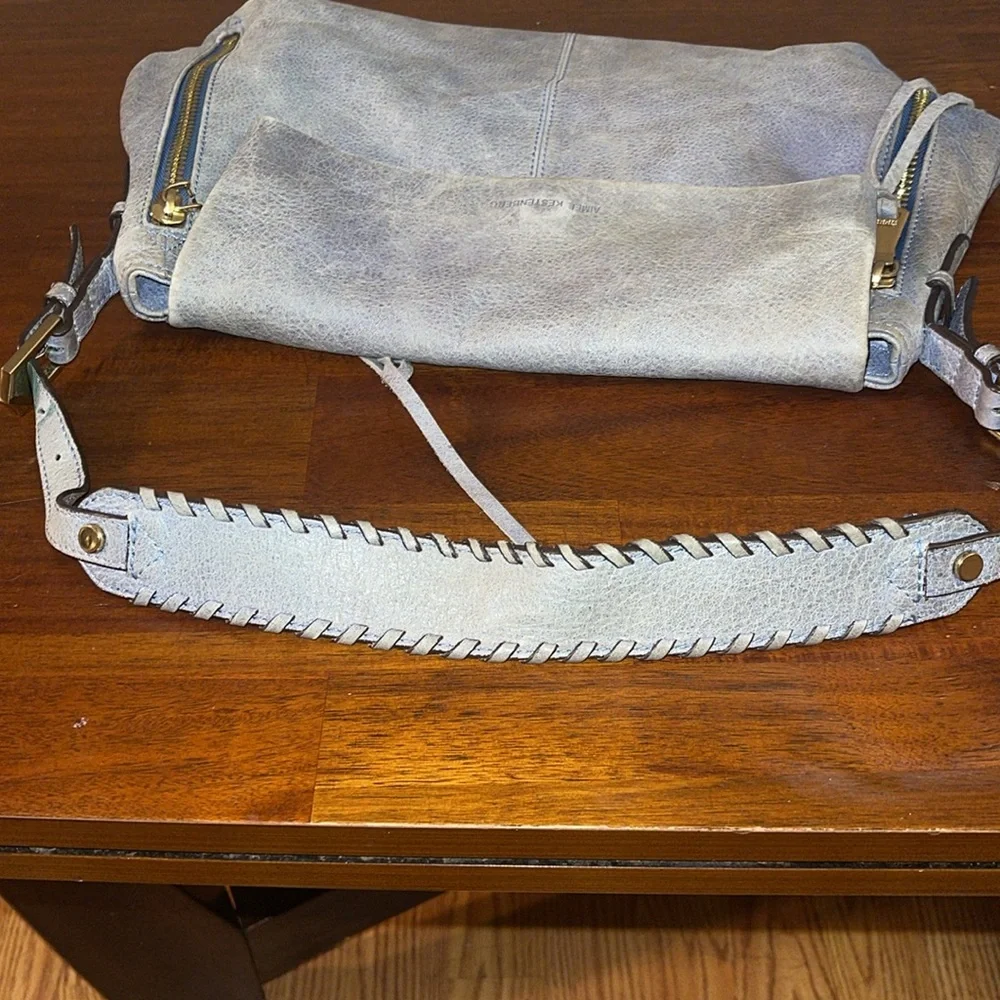 Aimee Kestenberg ladies Bali Hobo Bag in cool gray.